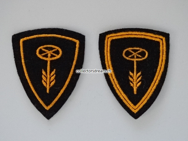 Oberarm Spezialisten Abzeichen 2-er Set Motorfahrer Ord. 1949