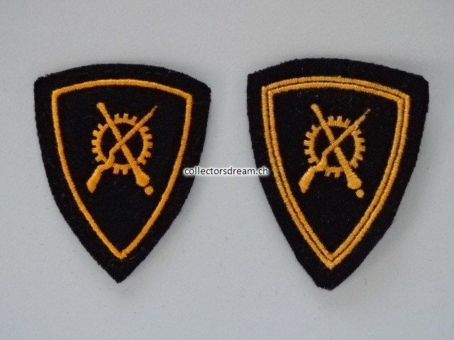 Oberarm Spezialisten Abzeichen 2-er Set Waffenmechaniker Ord. 1949