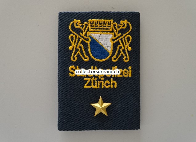 Schulterschlaufe / Patte Stapo Zürich Seepolizei Leutnant