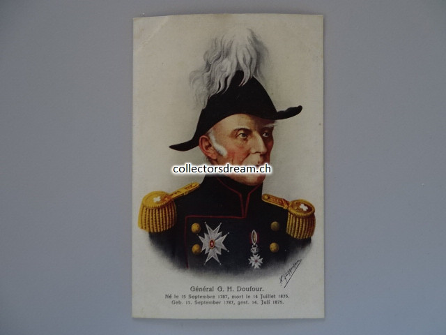 Militär Postkarte Général G.H. Doufour