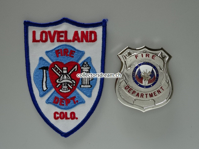 Dienstmarke / Metall Badge Fire Departement