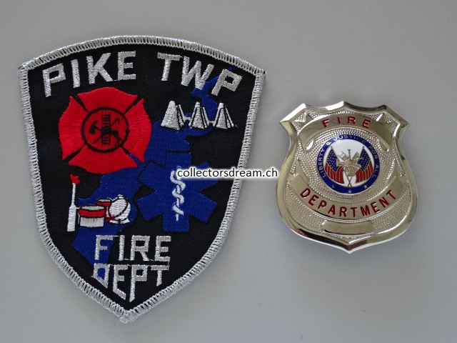 Dienstmarke - Metall Badge Fire Departement