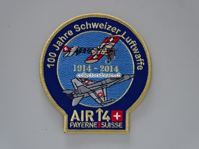 Patch AIR14 Payerne Suisse 100 Jahre Schweizer Luftwaffe