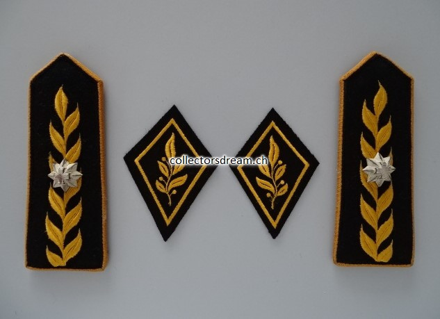 Schulterklappen Brigadier inklusive Kragenspiegel