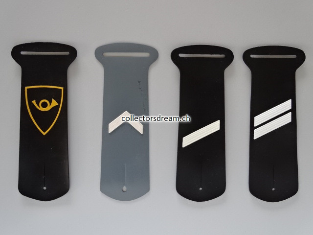 Gradstrippen / Rangschlaufen "Gummiadler"  Feldpost & Hilfsdienst