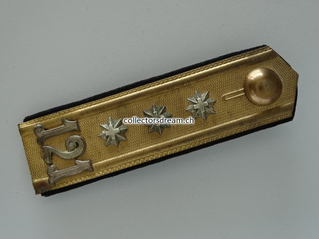Schulterklappe (Einzelstück) Hauptmann Schütze oder Arzt Ord.1898