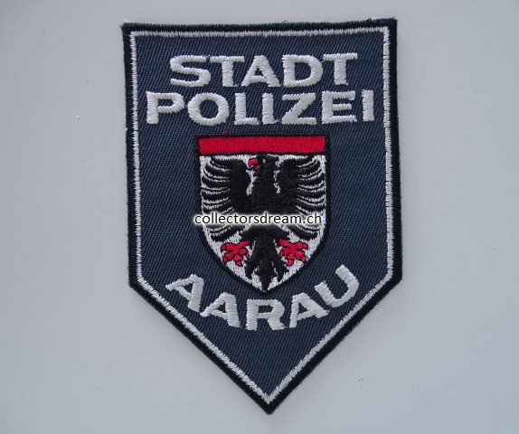 Patch - Stoffabzeichen Stadt Polizei Aarau, ältere Version