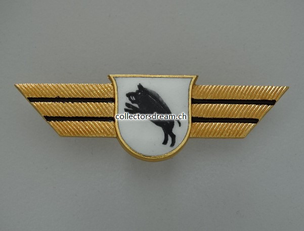 Metall Brustflügel Police Porrentry / Pruntrut / Jura
