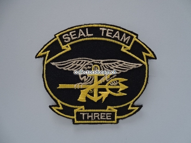 Stoffabzeichen / Patch Seal Team Three