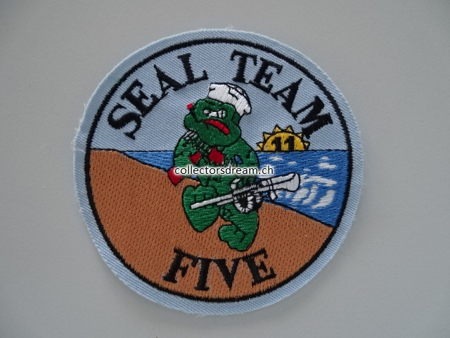 Stoffabzeichen / Patch Seal Team Five
