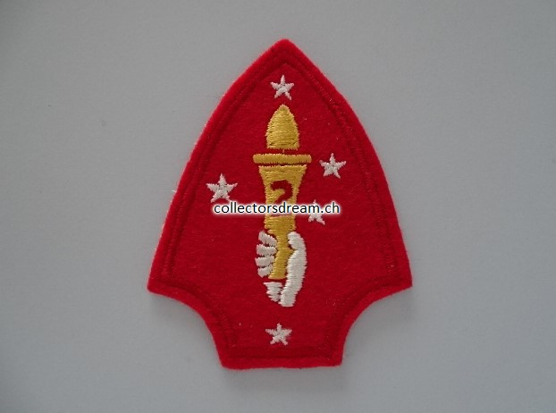 Stoffabzeichen / Patch WWII U.S.M.C. 2nd. Marine Corps