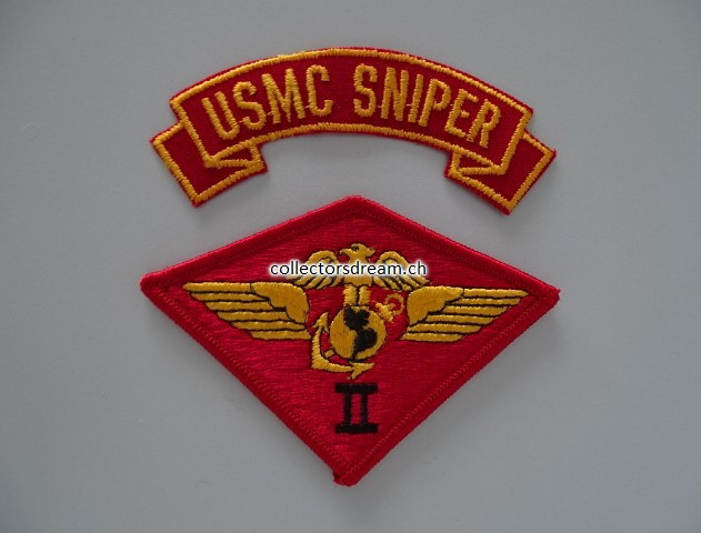 Stoffabzeichen / Patch Set U.S.M.C. 2nd. Marine Air Wing