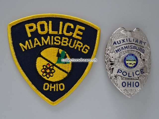 Metall Badge Auxiliary Police Miamisburg State of Ohio
