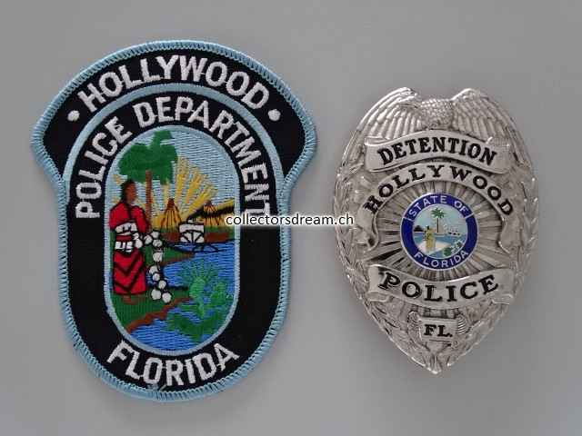 Badge Detention Hollywood Police Florida