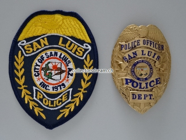 Police Badge San Luis Police State Arizona