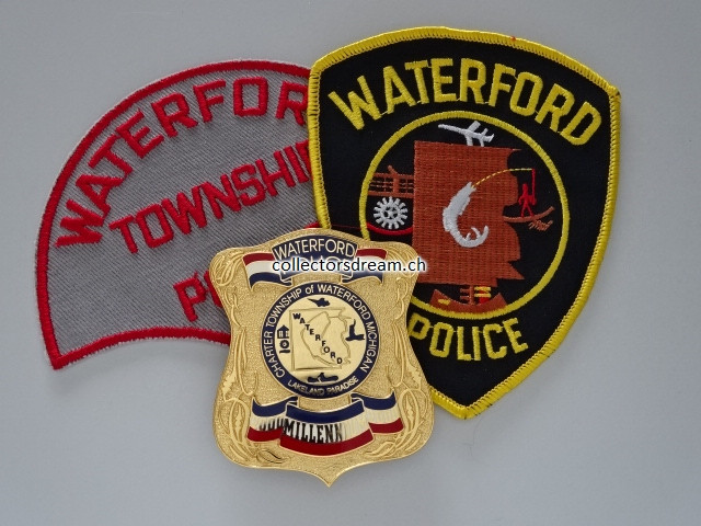 Police Badge Waterford Police State Michigan