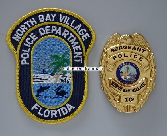 Police Badge Sergeant North Bay Village State Florida