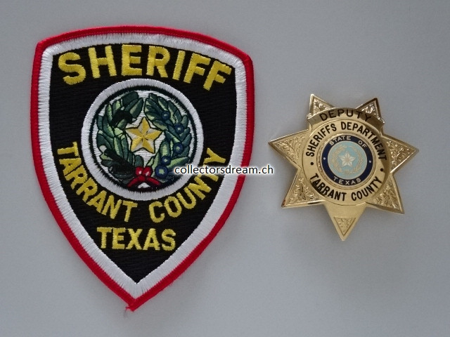 Sheriff Badge Deputy Sheriff Tarrant County State Texas