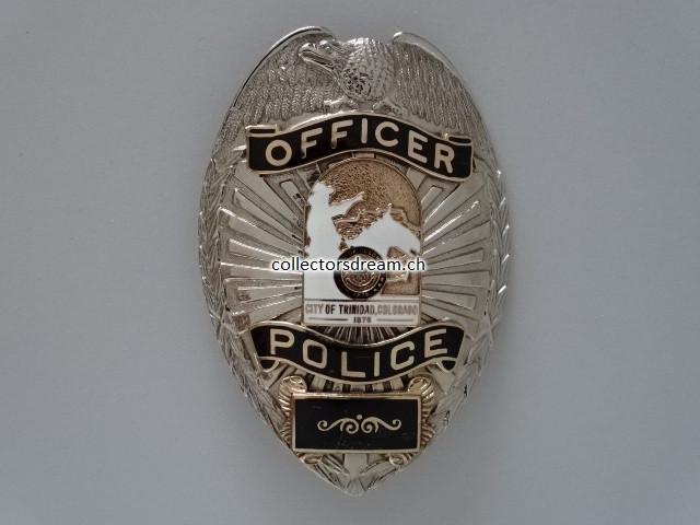 Police Officer Badge City of Trinidad State Colorado