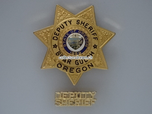 Deputy Sheriff Badge Bear Gulch State Oregon