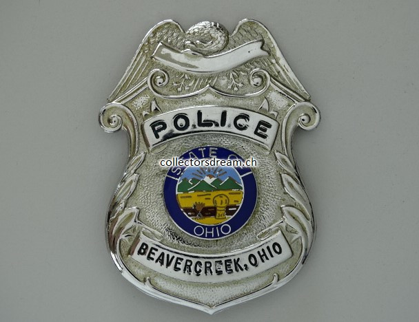 Badge Police Beavercreek State of Ohio ca. 1970er Jahre