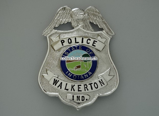 Police Badge Walkerton State of Indiana