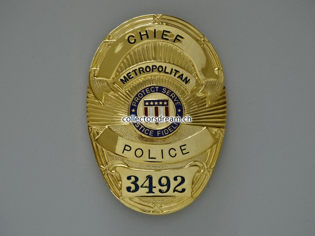 Badge Metropolitan Police Chief