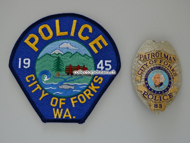 Police Patrolman City of Forks State Washington