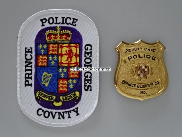 Deputy Chief Badge Police Prince George's Co. State Maryland
