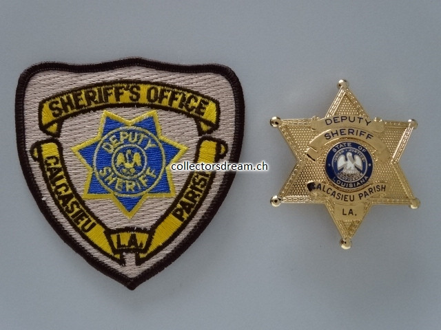 Deputy Sheriff Badge Calcasieu Parish State Louisiana