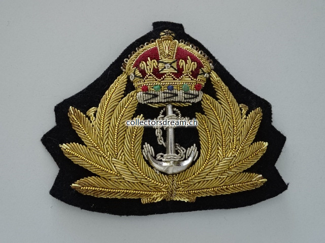 Britisch Royal Navy Mützenabzeichen
