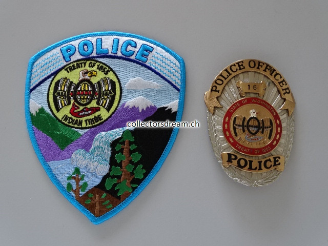 Police Officer Badge HOH Indian Tribe Police State of Washington