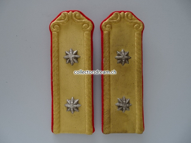 Schulterklappen eidg. Artillerie Oberstleutnant Ord. 1898