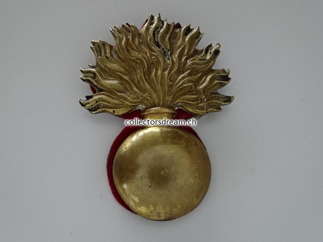 Granaten-Emblem zu Giberne/Patronentasche. Artillerietruppen um 1830/50
