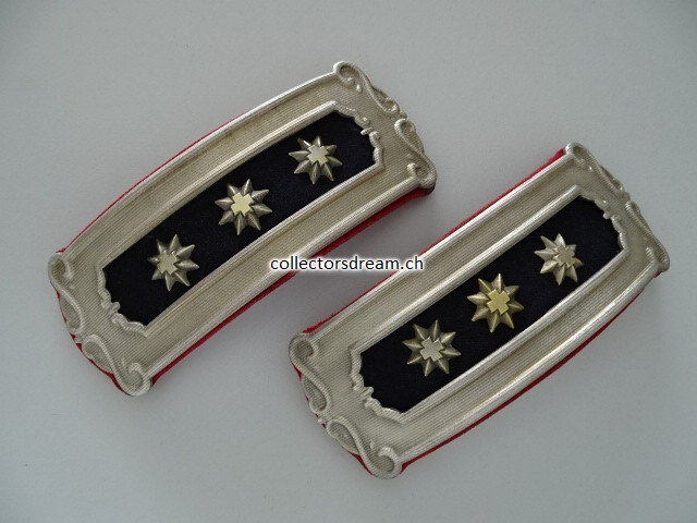 Offiziers Schulterbriden Oberst Ordonnanz 1875/80 Infanterie