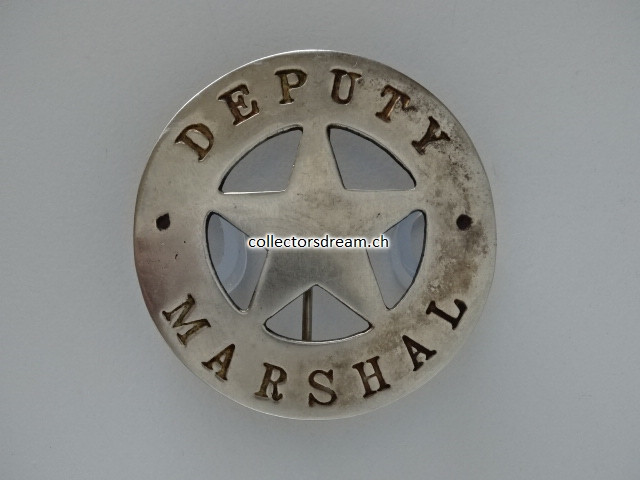 Western Metallabzeichen / Badge " Deputy Marshal "