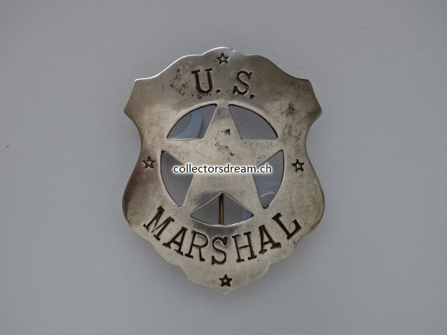 Western Metallabzeichen / Badge " U.S. Marshal "