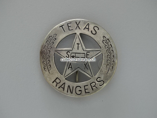 Western Metallabzeichen / Badge " Texas Ranger "