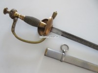 Offiziers Galadegen wohl deutsch um 1890/1900 mit schönem Aetzdekor