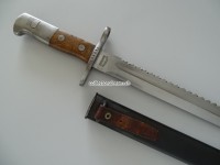 Sägebajonett / Faschinenmesser Ord. 1914 mit Stahlscheide