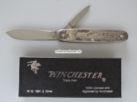 Winchester 125th Anniversary Commemorative Knife Sterling Silver Handle