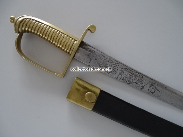 Grenadier Infanterie Säbel kant. Ordonnanz um 1818