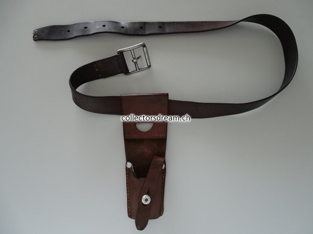 Kavallerie Säbel Lederfrosch inklusive Ledergürtel zu Säbel 1896/02
