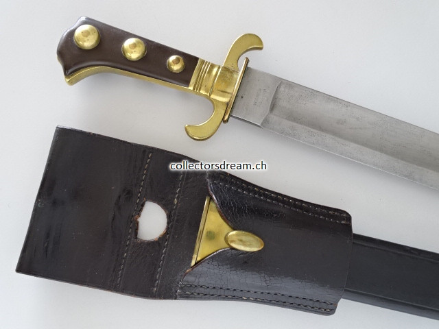 Weidmesser kantonale Ord. 1838 Ct. Vaud / Kt. Waadt mit S-förmiger Parierstange