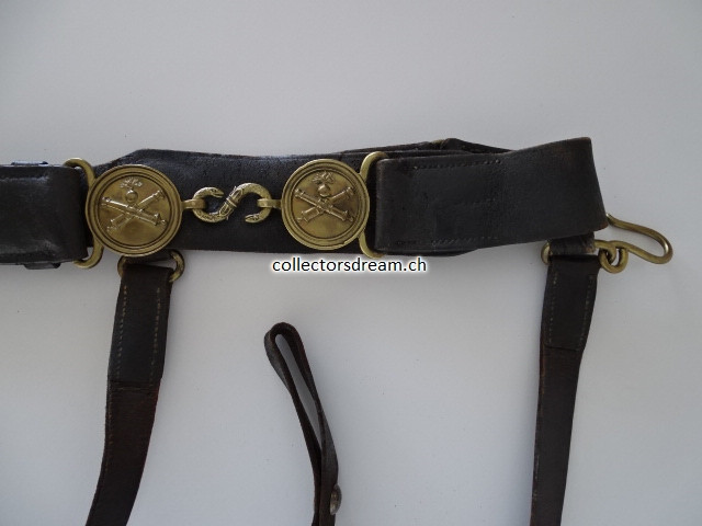 Artillerie Säbel Tragegurt um 1850