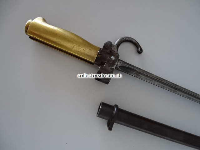 Antikes Bajonett zu Lebel Gewehr Model 1886 Frankreich