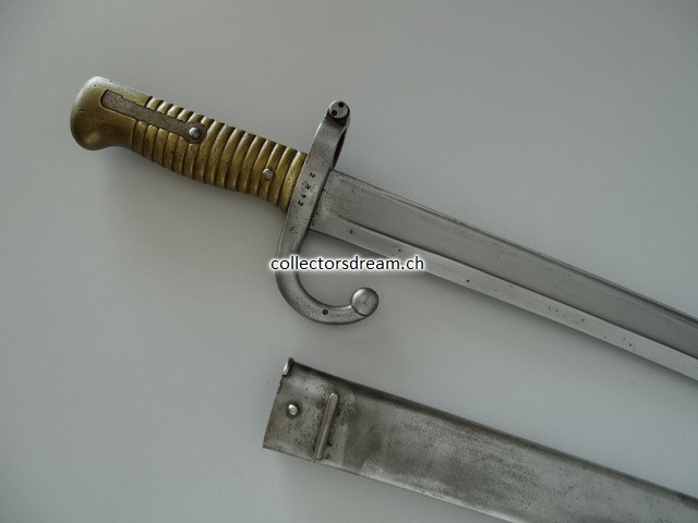 Säbelbajonett Jatagan zu Chassepot Gewehr Model 1866 Frankreich
