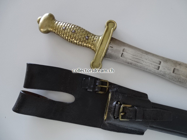 Faschinenmesser kantonale Ordonnanz Aargau um 1830/40 für Artillerie & Genie-Truppen