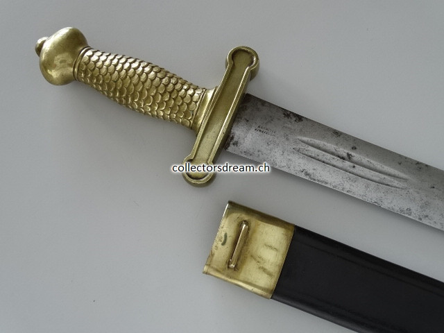 Faschinenmesser schweizerisch kantonale Ord. wohl Solothurn um 1830/40 für Artillerie & Genie-Truppen