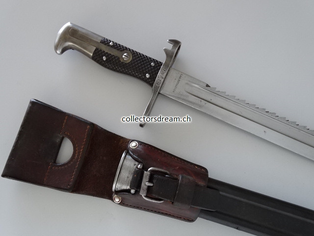 Faschinenmesser / Sägebajonett Ord. 1878/81 zu Vetterli Gewehr und Stutzer 1878 & 1881